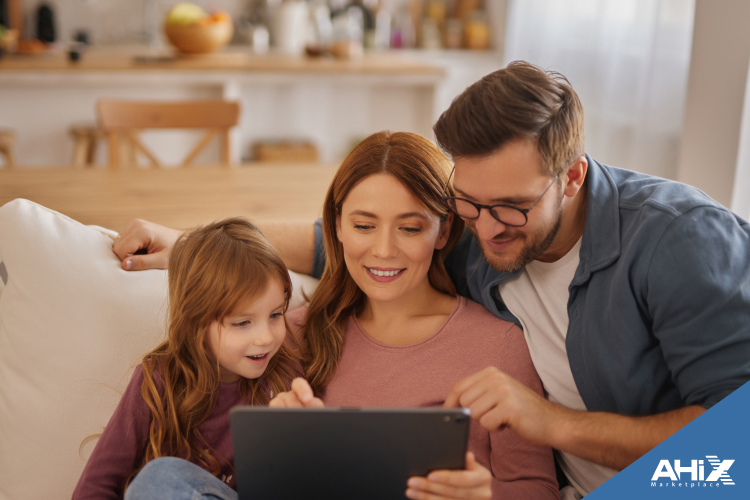 "Family exploring average monthly health insurance cost options"