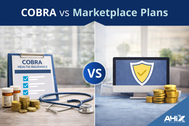 COBRA vs ACA marketplace health insurance comparison showing cost differences, subsidies, provider networks, deductibles, and which option is cheaper after job loss.