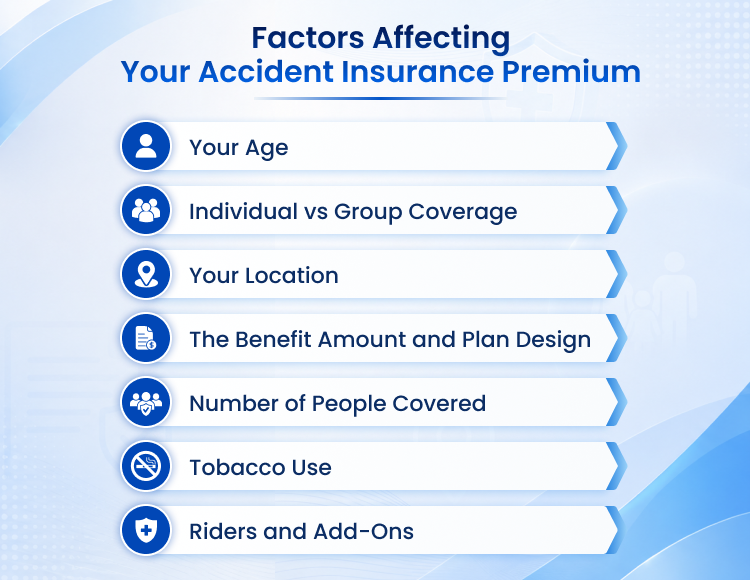 Factors Affecting Your Accident Insurance Premium